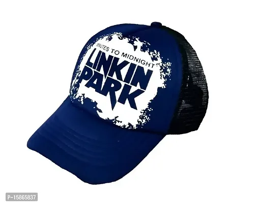 Michelangelo Men's Net Linkin Park Cap (BLUE LP.._Blue_Free Size)-thumb0