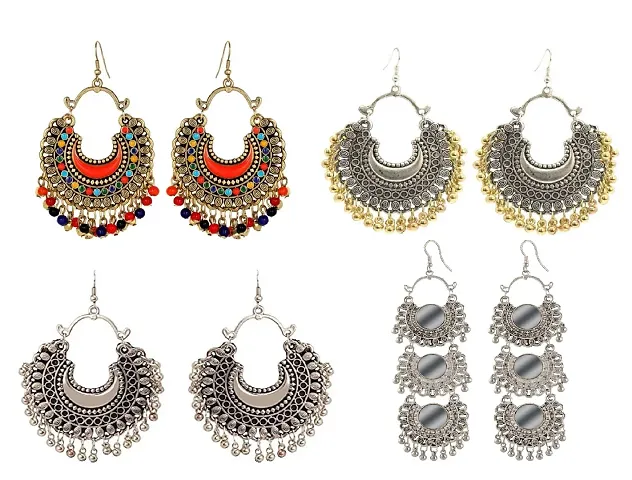 FashMade Earrings Combo-Pack of 4