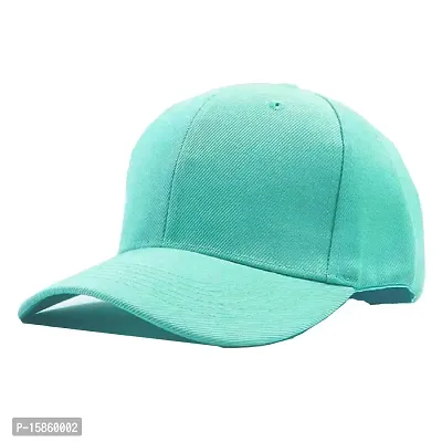 FashMade Women's Synthetic Baseball Cap (Pack of 1) (Teal baseball_Teal_Free Size)-thumb0