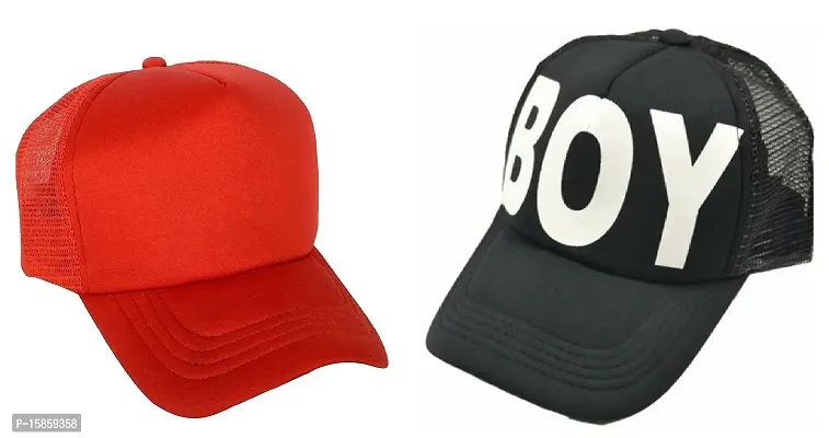 Michelangelo BOY NET Cap and RED Half Net Unisex Cap Combo-thumb0