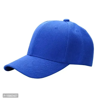 Michelangelo Imported Solid Summer Baseball/Trucker Cap for Men/Women and Kids (Blue)-thumb0