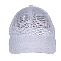 Michelangelo Men's Net Baseball Cap (333_White_Free Size)-thumb1