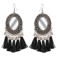 FashMade Stylish Mirror Earrings with Tassels for Girls And Women (Pack Of 4) AS SHOWN IN PICTURE BEST QUALITY-thumb4