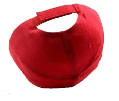 FashMade Unisex Cotton Cap (SOLIDBASEBAlL_Red_Free Size).-thumb2