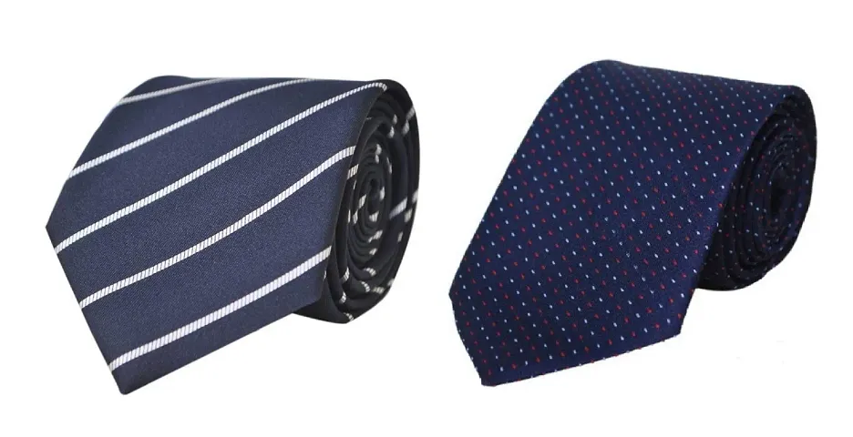 Michelangelo Boy/Men's Tie Combo Self Design Micro Fiber As Show in Picture 2-TIE-1129-1103