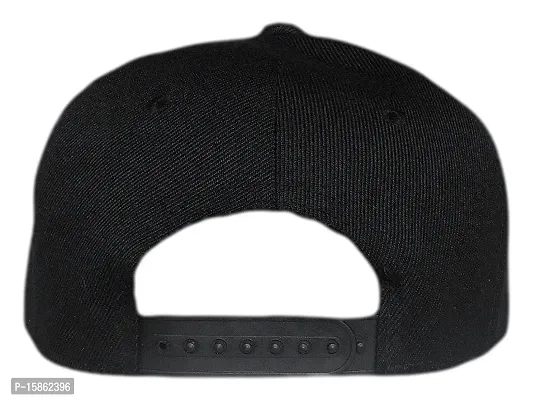 Michelangelo Black Plain Baseball Caps for Man and Woman/Snapback Cap/Hiphop and Baseball-thumb3