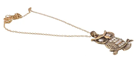 FashMade Trendy Choker Necklace set silver golden red white For Women/Girls (Golden4)-thumb2