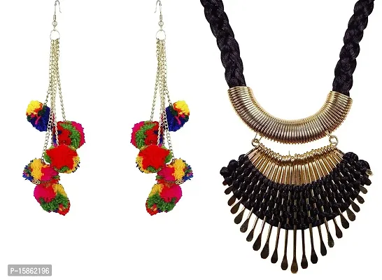 Michelangelo Tribal Necklace and Earrings Combo For Women/Girls Perfect Combo