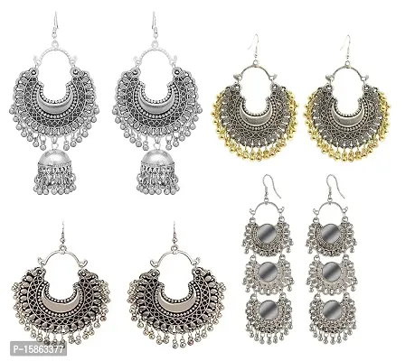 FashMade Earrings Combo-Pack of 4