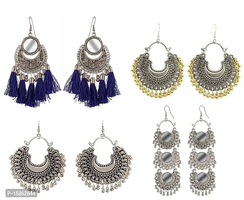 FashMade Earrings Combo-Pack of 4