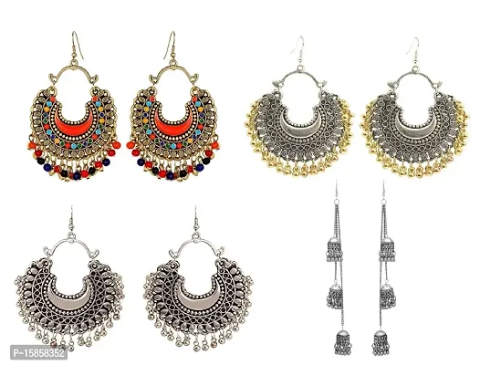 FashMade Earrings Combo-Pack of 4