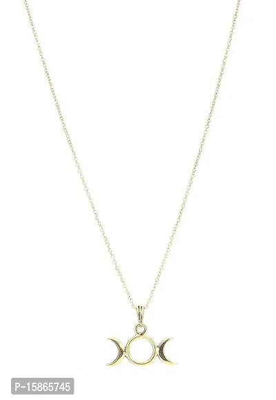 FashMade Trendy Choker Necklace set silver golden red white For Women/Girls (Golden7)-thumb0