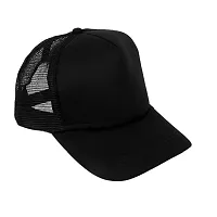 Michelangelo Black Hip HOP Cap and Black Half Net Unisex Cap Combo-thumb2