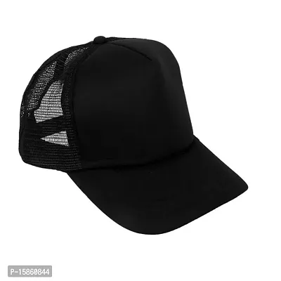 Michelangelo Black Hip HOP Cap and Black Half Net Unisex Cap Combo-thumb3