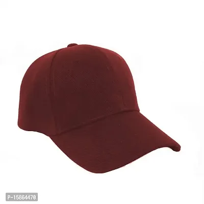 Michelangelo Maroon Cotton Baseball Cap and Black White Half Net Unisex Cap Combo-thumb3