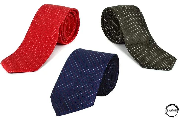 Michelangelo Men's Micro Fibre Tie (Multicolour, Free Size)