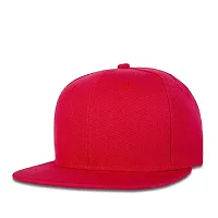 FashMade Solid Red Hiphop/Snapback Cap for Men/Boys  Women/Girls-thumb1