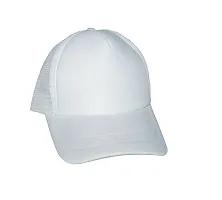 Michelangelo White Half NET Cap for Men/Girl/Womens Unisex Cap-thumb1