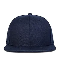 FashMade Unisex Cotton Cap (HIPHOP-NAVY.._Blue_Free Size)-thumb1