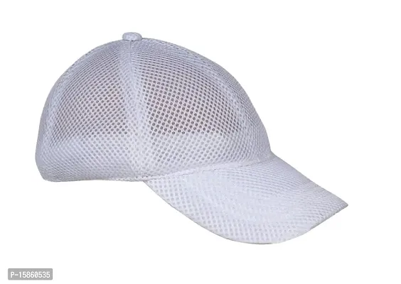 Michelangelo Men's Net Baseball Cap (333_White_Free Size)