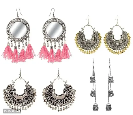 FashMade Earrings Combo-Pack of 4