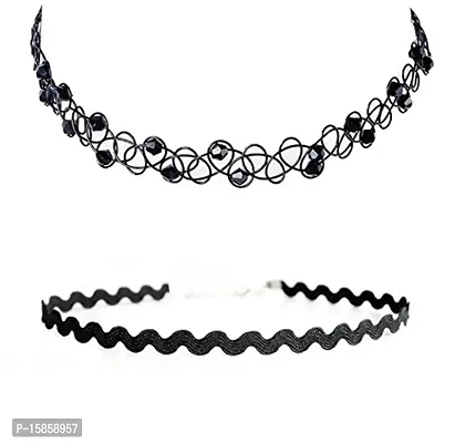 Michelangelo Zig Zag and Beaded Choker Combo