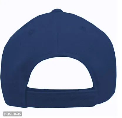 FashMade Unisex Synthetic Cap (SOLIDBASEBAlL_Dark Blue_Free Size)-thumb4