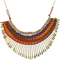 Michelangelo Banjara/boho Tribal Necklace and Funky Earring COMBO For Girls and Women-thumb1