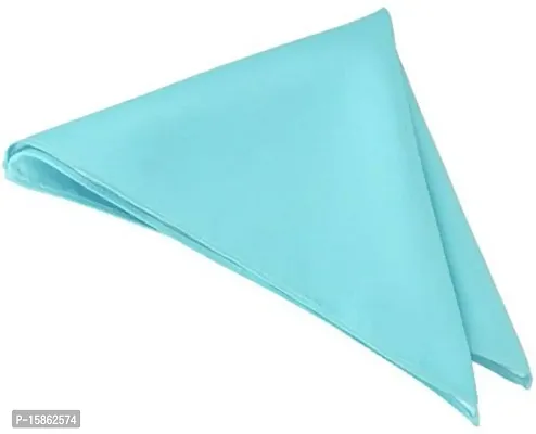 Michelangelo Satin Pocket Square (Sky Blue)