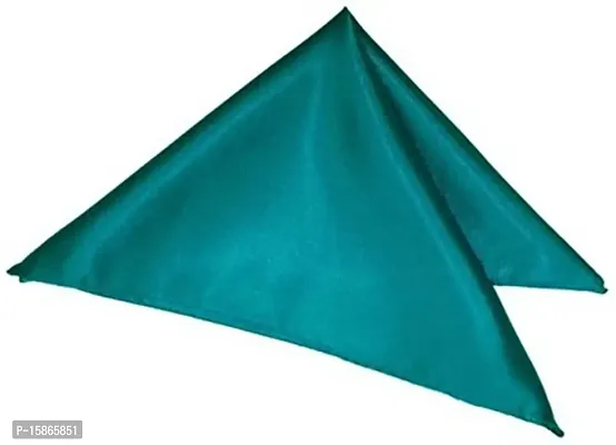 Michelangelo Satin Pocket Square (Turquoise)-thumb0