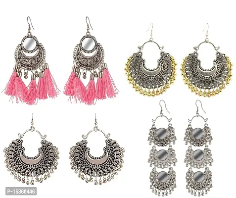 FashMade Earrings Combo-Pack of 4