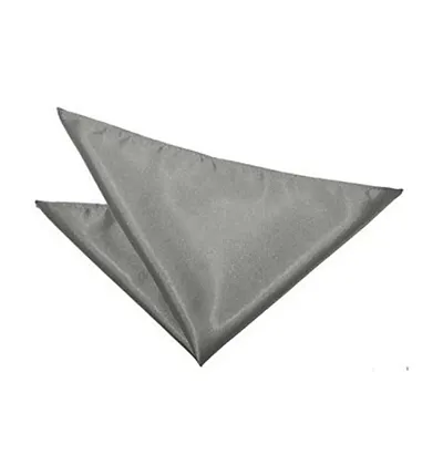 Michelaneglo Grey Satin Men's Pocket Square