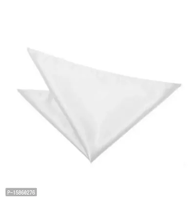 FashMade Men's Formal Causal Pocket-square(Pocket Hanky) 20 types (Click for more Options) (White)