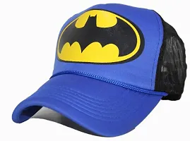 Michelangelo Royal Blue Batman Half Net for Men/Girl/Womens Unisex Cap-thumb1