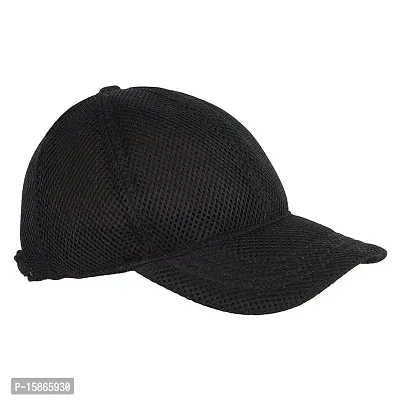 Michelangelo Black Full net Cap for Men/Girl/Womens Unisex Cap-thumb0