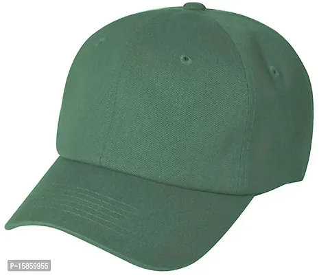 Michelangelo Imported Solid Summer Baseball/Trucker Cap for Men/Women and Kids (Green)-thumb0