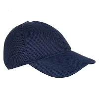 Michelangelo Navy Full NET Cap and Black White Half Net Unisex Cap Combo-thumb2