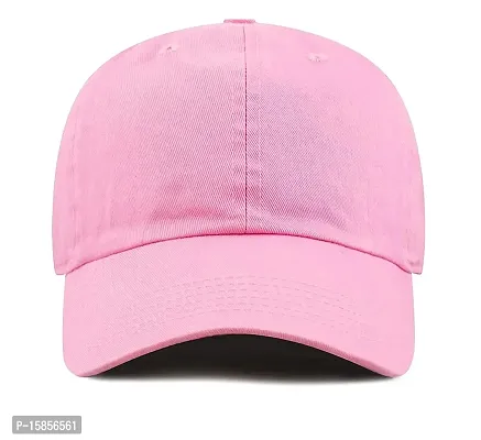 Women's Cotton Cap (PINK CAP-125_Pink_L)-thumb2