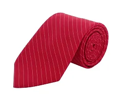 FashMade Men's Formal Tie Combo of 6 5 4 3 2 1 10 option to select Micro Fibre Tie 2.75 inches broaf (Navy Red Black)-thumb1