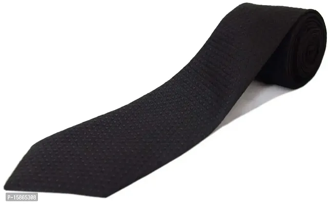 FashMade Men's Formal Tie Combo of 6 5 4 3 2 1 10 option to select Micro Fibre Tie 2.75 inches broaf (Black 1)-thumb0