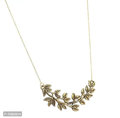 FashMade Trendy Choker Necklace set silver golden red white For Women/Girls (Golden6)-thumb2