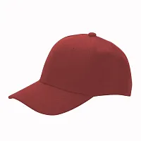 Michelangelo Imported Solid Summer Baseball/Trucker Cap for Men/Women and Kids (Maroon)-thumb1