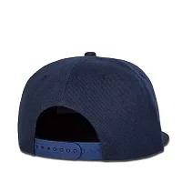 FashMade Unisex Cotton Cap (HIPHOP-NAVY.._Blue_Free Size)-thumb2