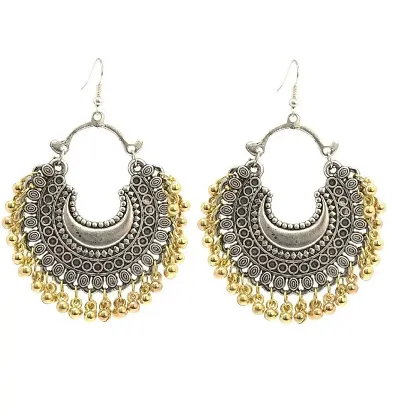 FashMade 15 EARRINGS OPTIONS ETHNIC AND OXIDISED EARRINGS CASUAL AND TRADITIONAL EARRINGS OPEN TO VIEW FROM 15 OPTIONS SILVER OXIDISED EARRINGS
