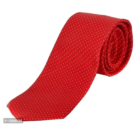FashMade Men's Formal Tie Self Printed/Pattern Office Wear Casual Wear 2.75 inch broad (98 options) open to view (Red1)