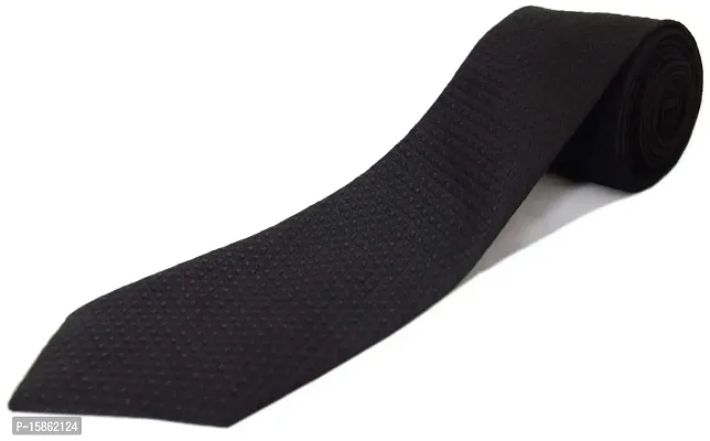 FashMade Men's Formal Tie Combo of 6 5 4 3 2 1 10 option to select Micro Fibre Tie 2.75 inches broaf (Navy Black)-thumb5