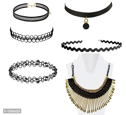 Michelangelo Tribal Necklace and Funky Choker Combo For Women/Girls Perfect Combo Retro Combo