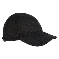 Michelangelo Black Full MESH NET Cap and Black White Half Net Unisex Cap Combo-thumb1