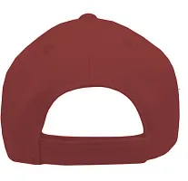 FashMade Men's and Women's Solid Baseball Cap (Maroon, Free Size)-thumb1