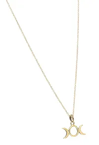 FashMade Trendy Choker Necklace set silver golden red white For Women/Girls (Golden7)-thumb1